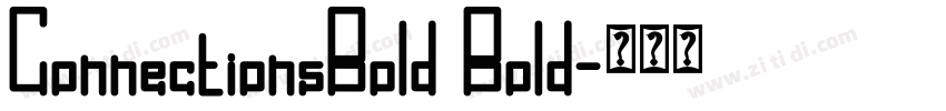 ConnectionsBold Bold字体转换